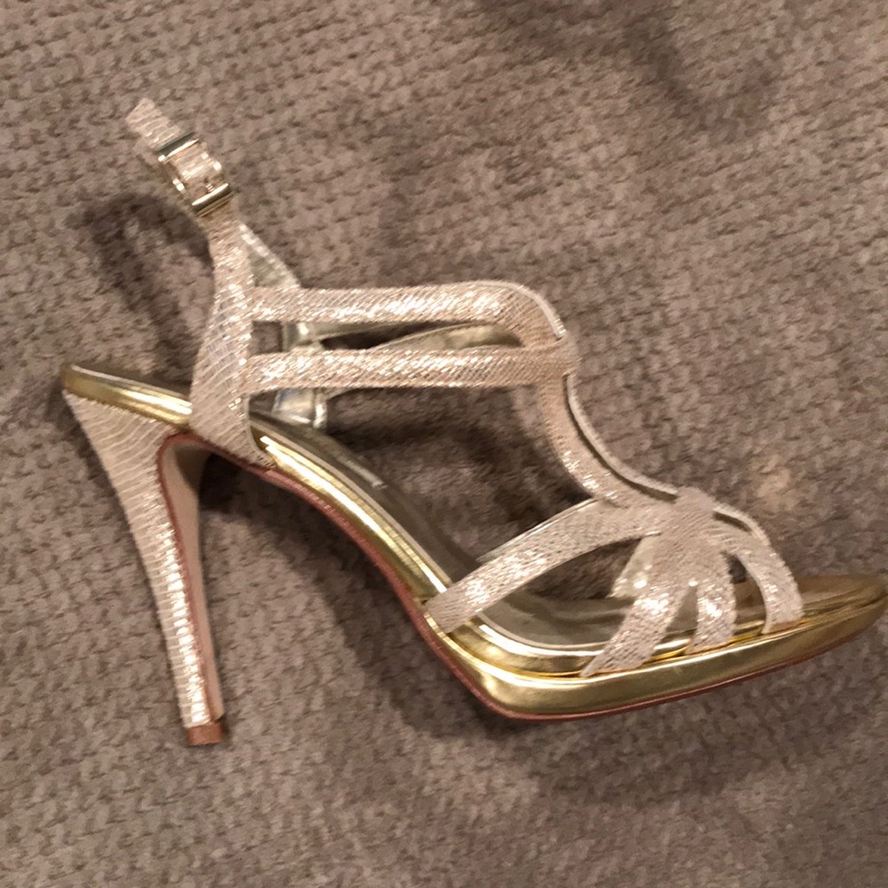 Caparros Gold Platform High Heel